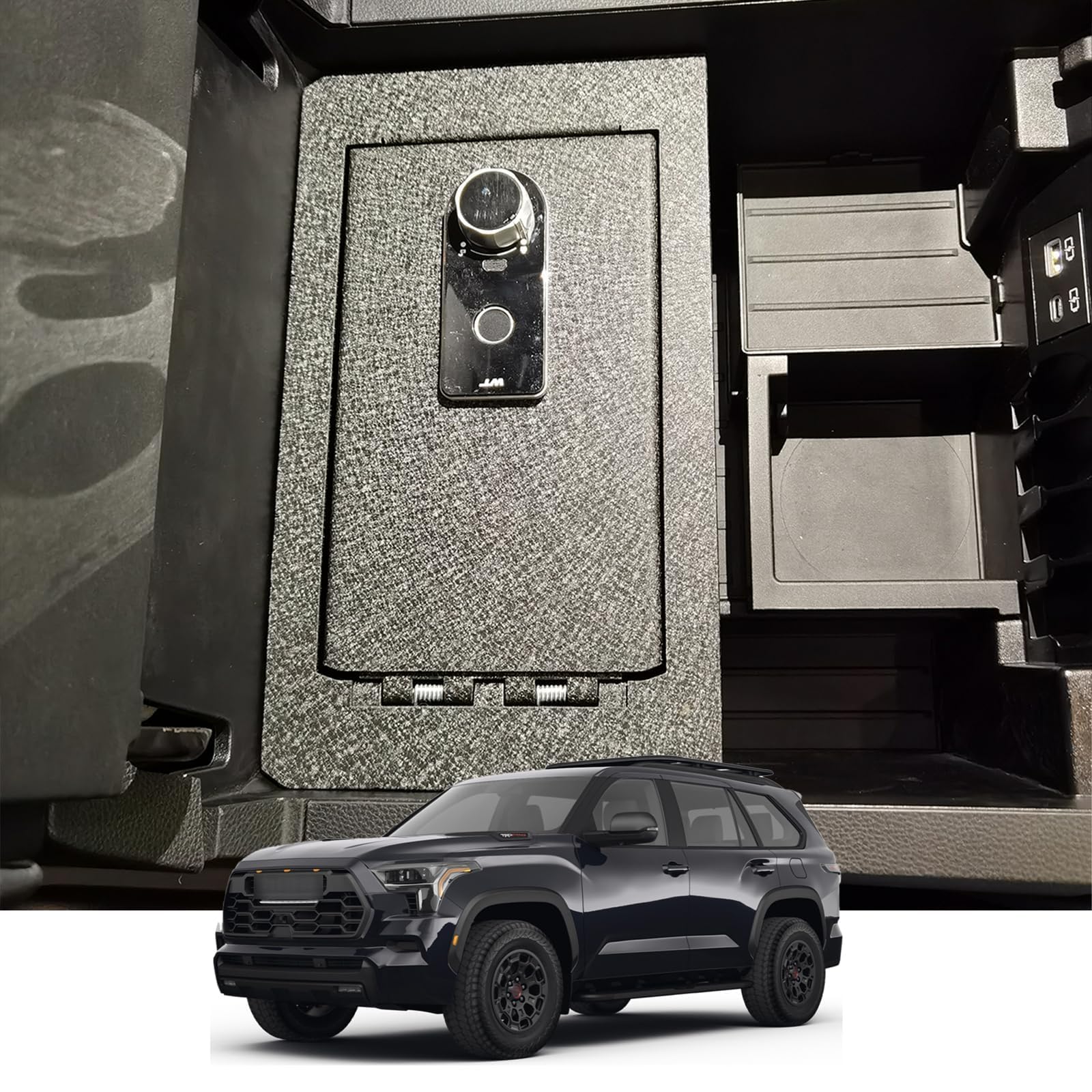 Amazon.com: KEREN Fingerprint Center Console Safe for Toyota